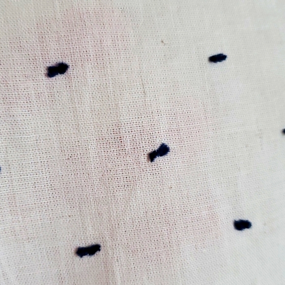 Fossil Button Down Polka Dot Linen Shirt (Small) - Picture 3 of 7